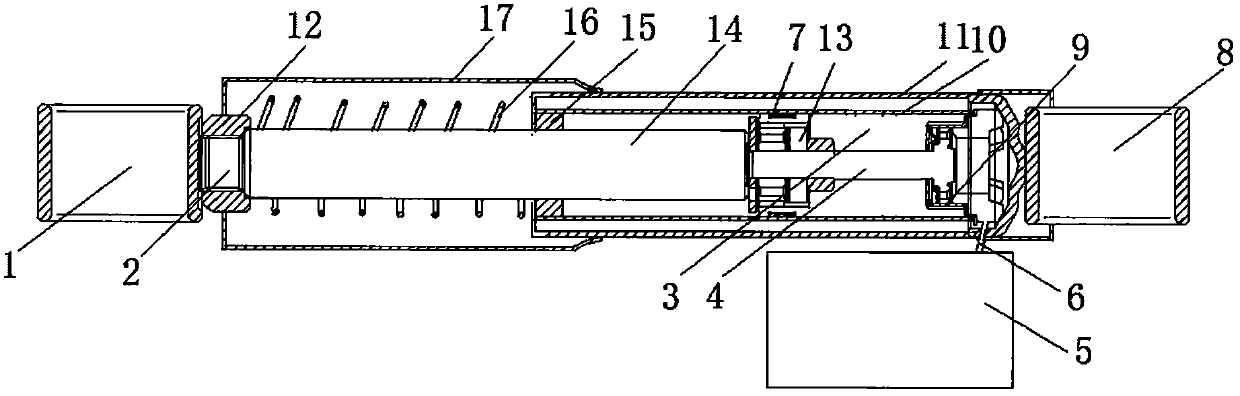 A dust-proof automobile airbag shock absorber