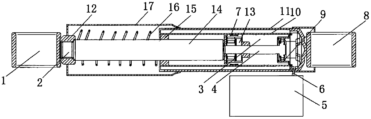 A dust-proof automobile airbag shock absorber