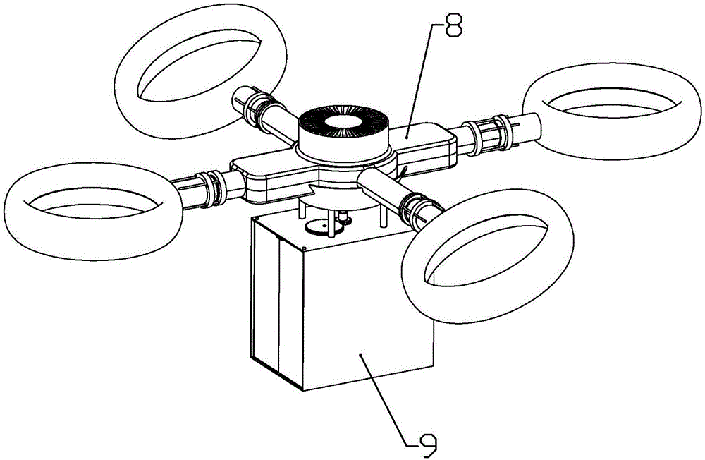 Express package transporting unmanned aerial vehicle