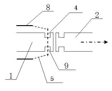 Piston rod separation device of piston-diaphragm pump as well as piston-diaphragm pump