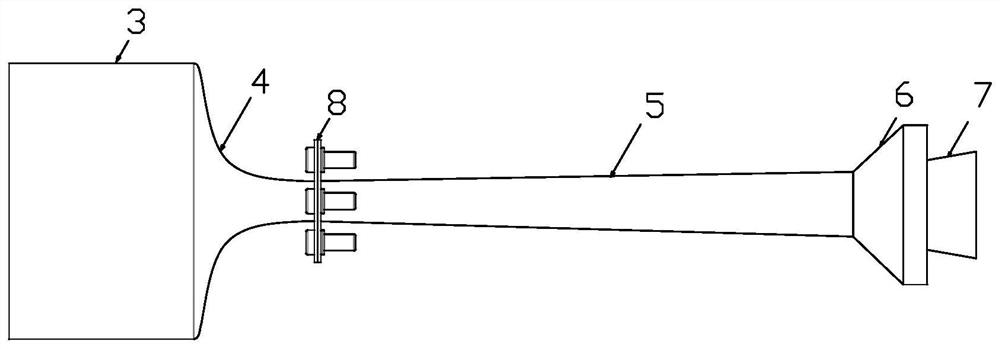 A full cyclone supersonic separation device