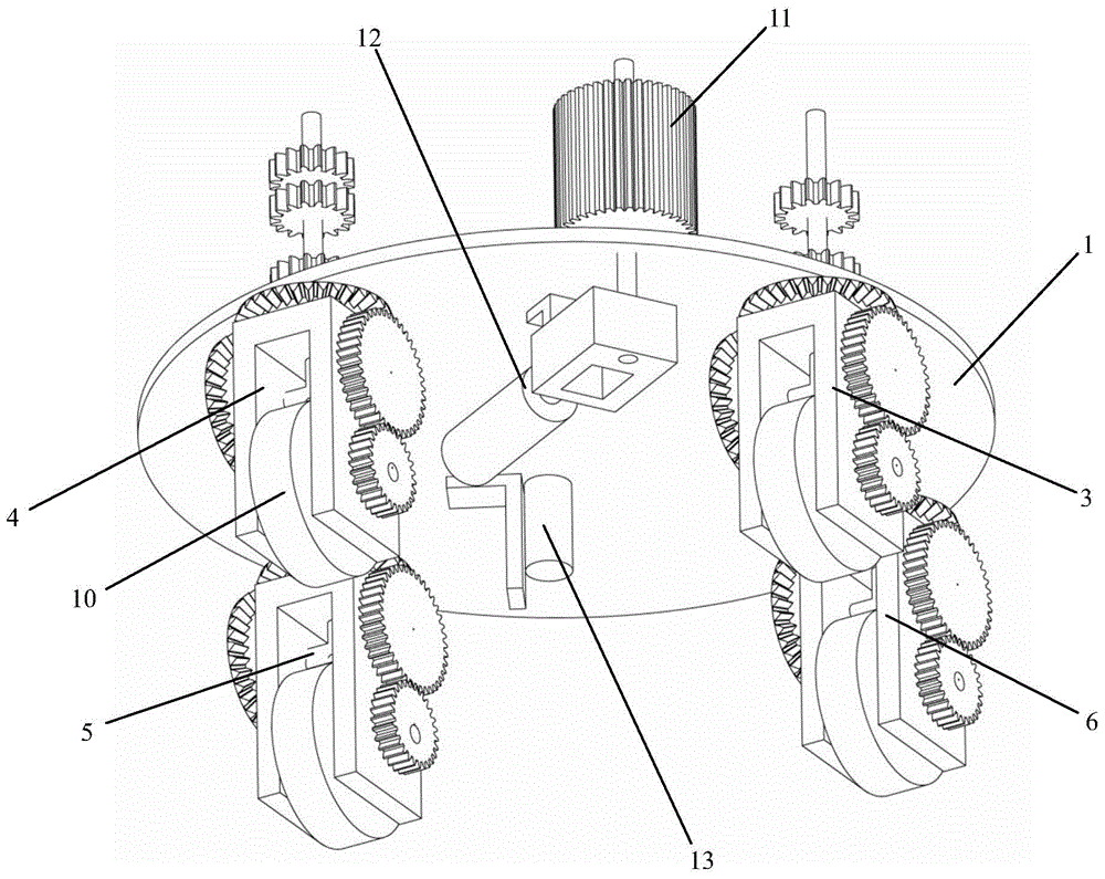 Omnidirectional wheel system and vacuum leak detection robot