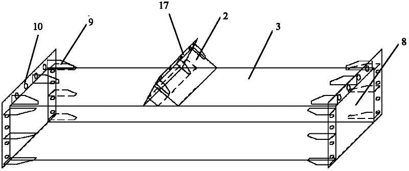 Enclosing purlin comprising square steel pipe and light concrete for supporting foundation pit