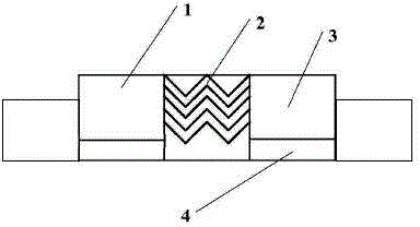 Flow baffling plate foam garbage removing apparatus