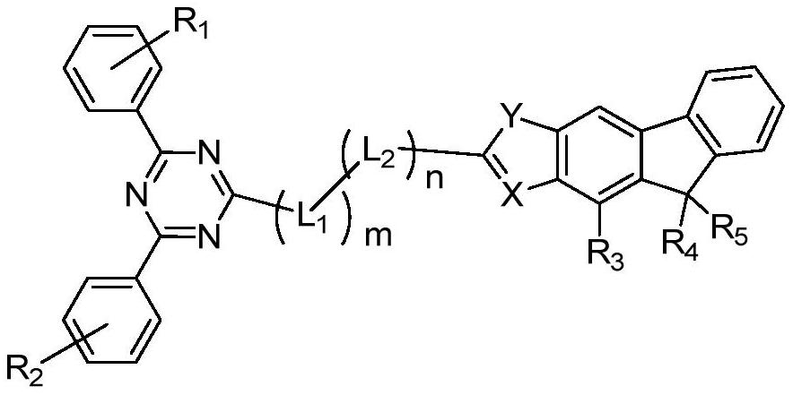 A green light host material, organic electroluminescent device and electronic display device