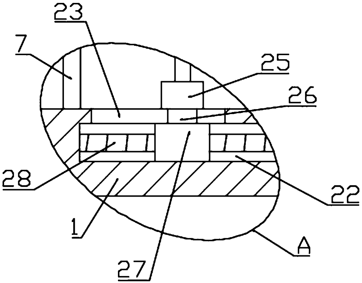 Grinding device for processing automobile parts