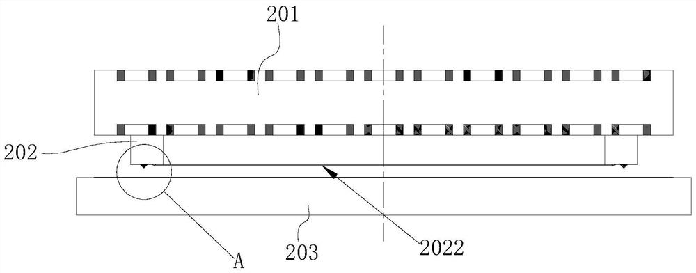 Ceramic pressing die, pressing device and ceramic production process applying device