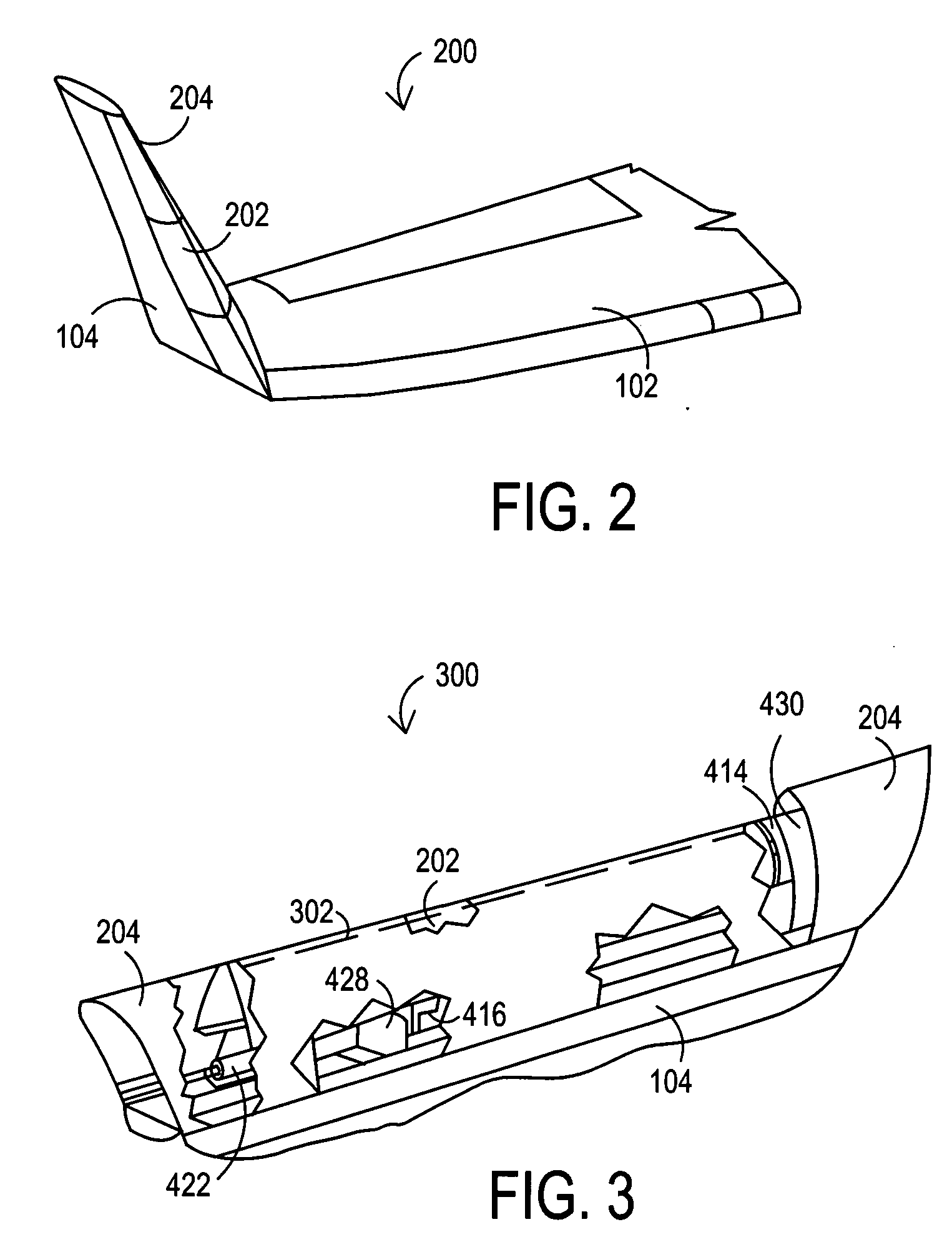 Very high frequency line of sight winglet antenna