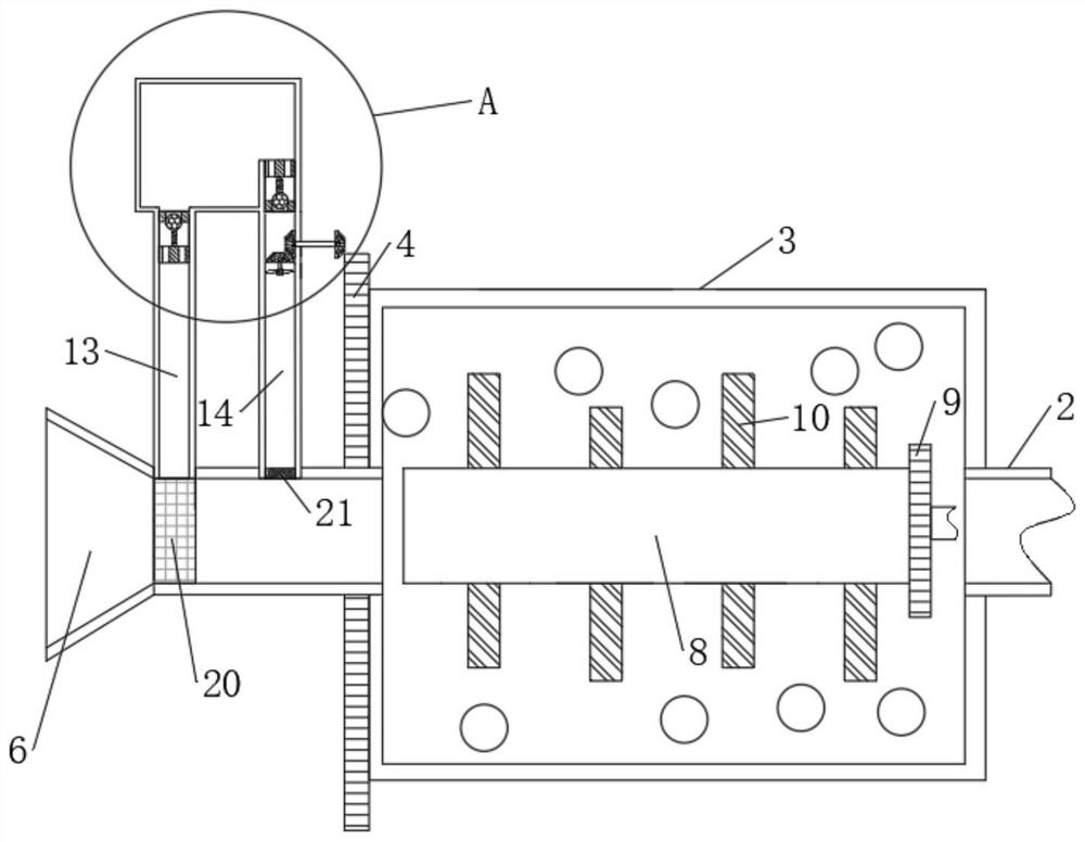 A dry stirring ball mill capable of alleviating paste milling