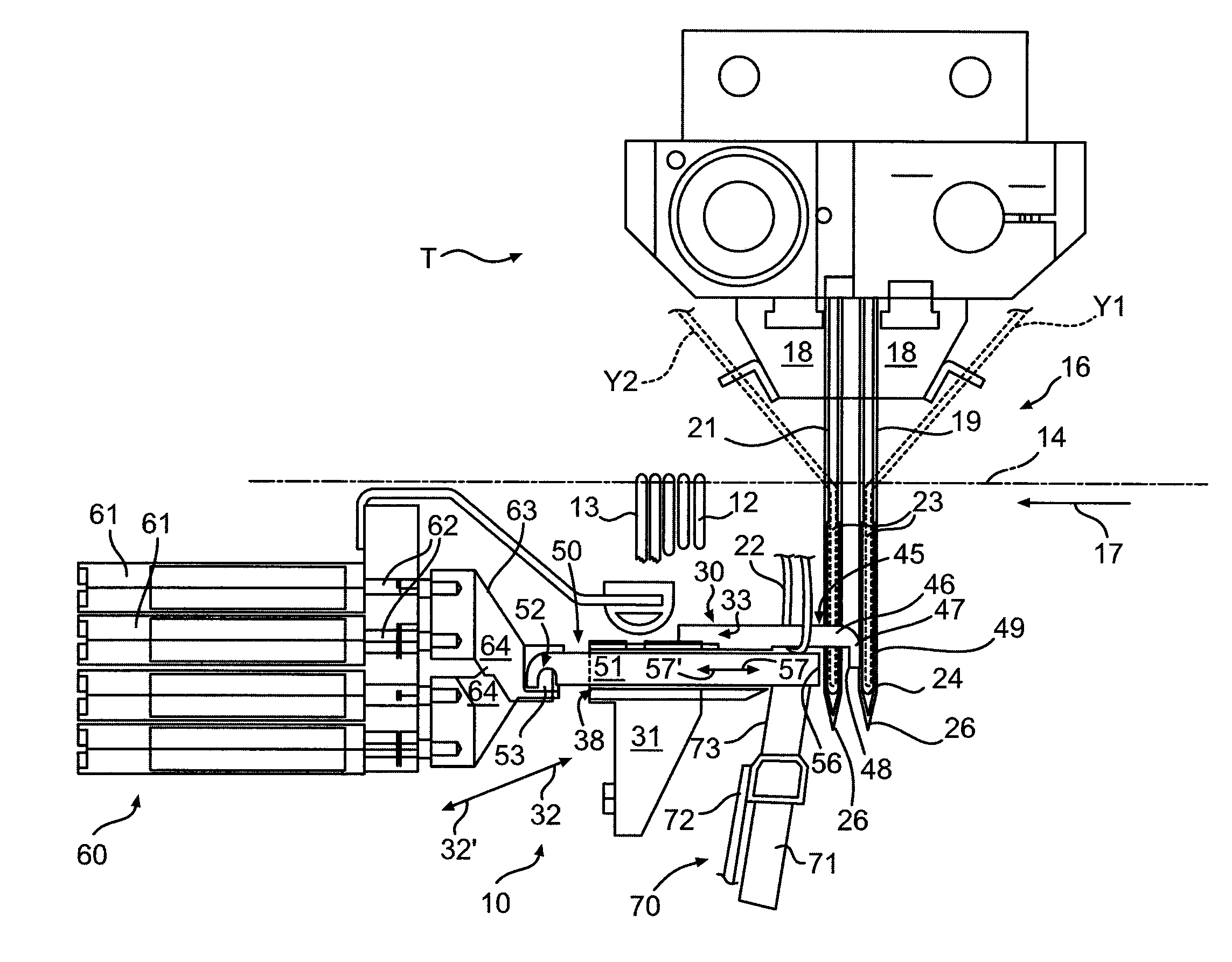 Level cut loop looper and clip assembly