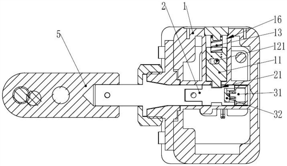 Lock with state detection function and state detection method using lock