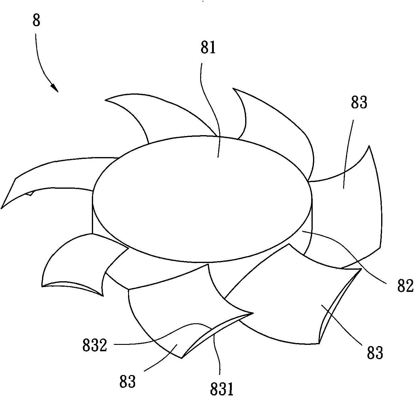 Axial flow type fan and fan wheel thereof