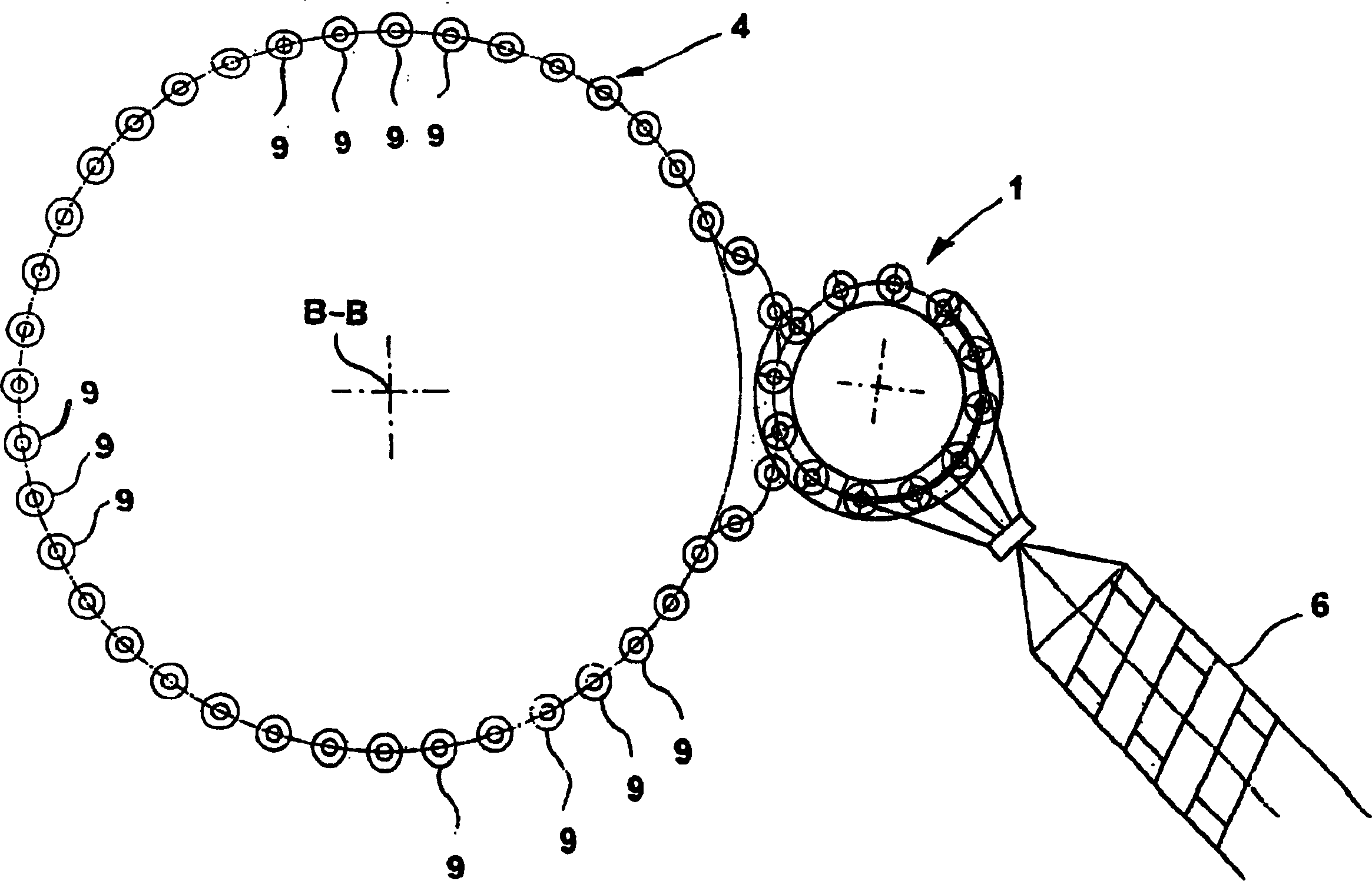 Device and method for compression moulding of plastic articles