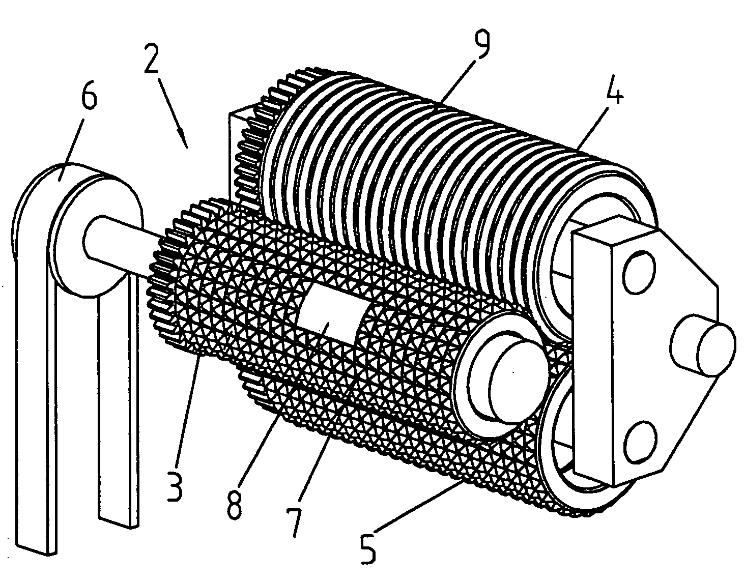 Device for the treatment of packaging foils