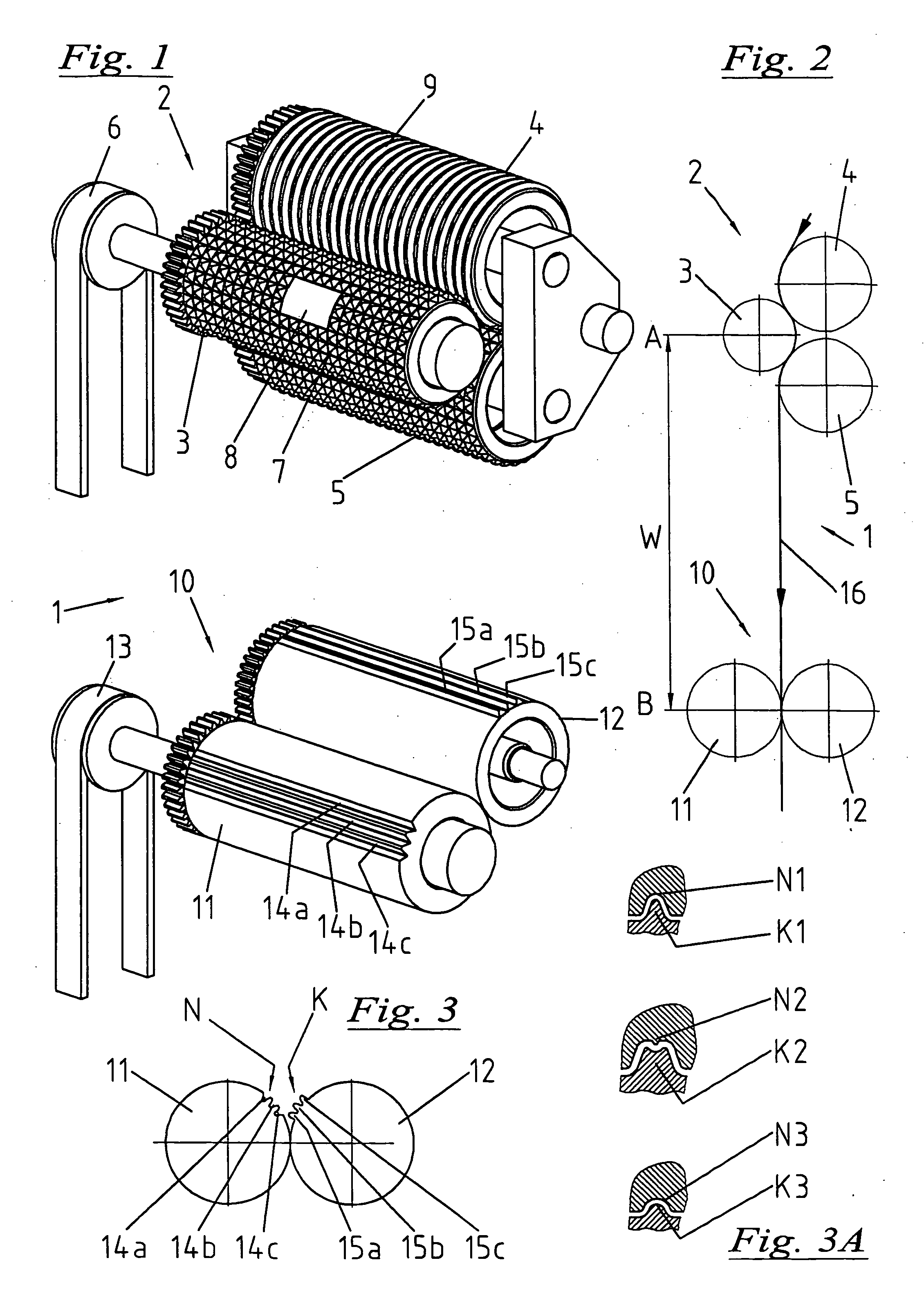 Device for the treatment of packaging foils