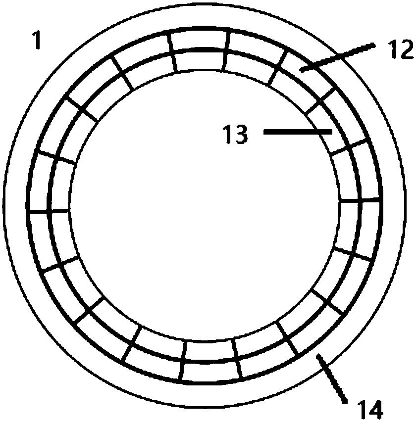 An eddy current damping magnetic spring