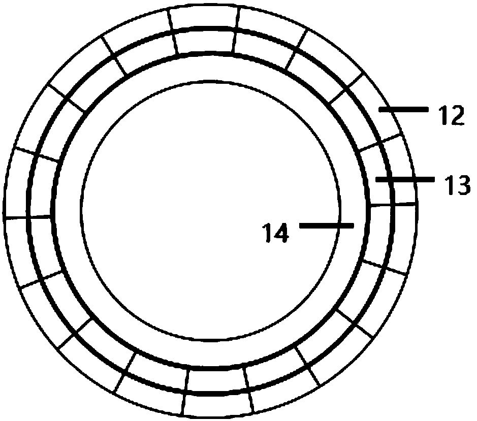 An eddy current damping magnetic spring