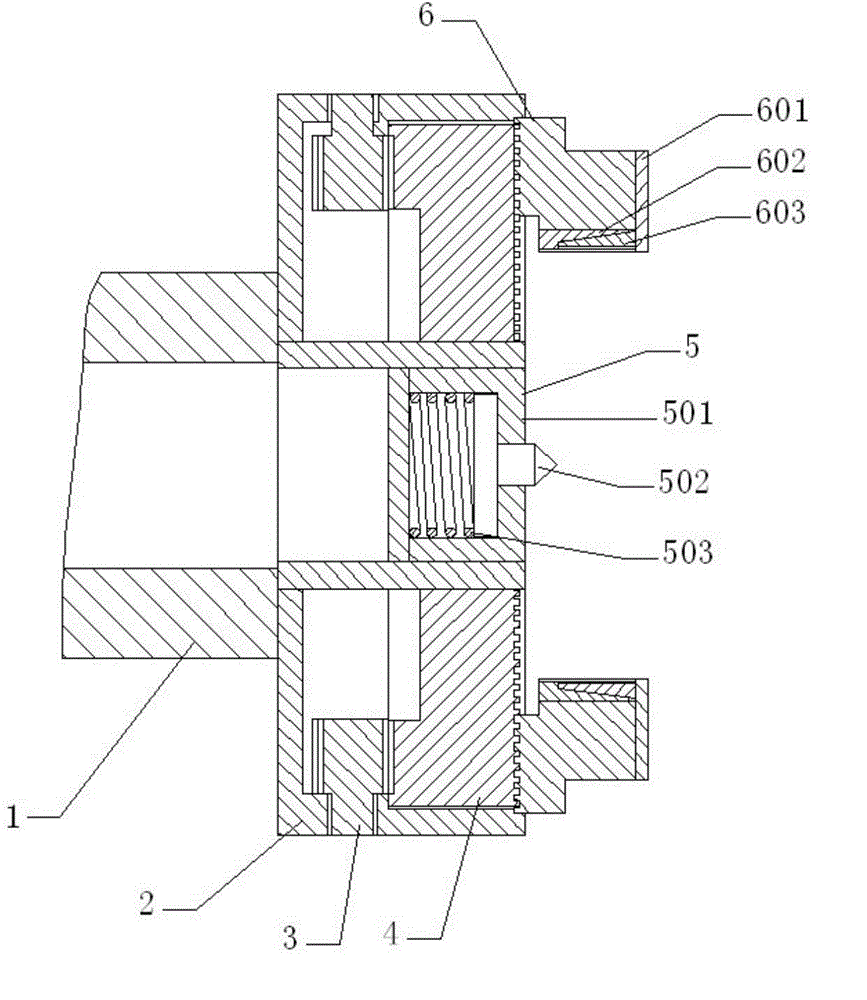 Floating clamping three-jaw chuck for automobile