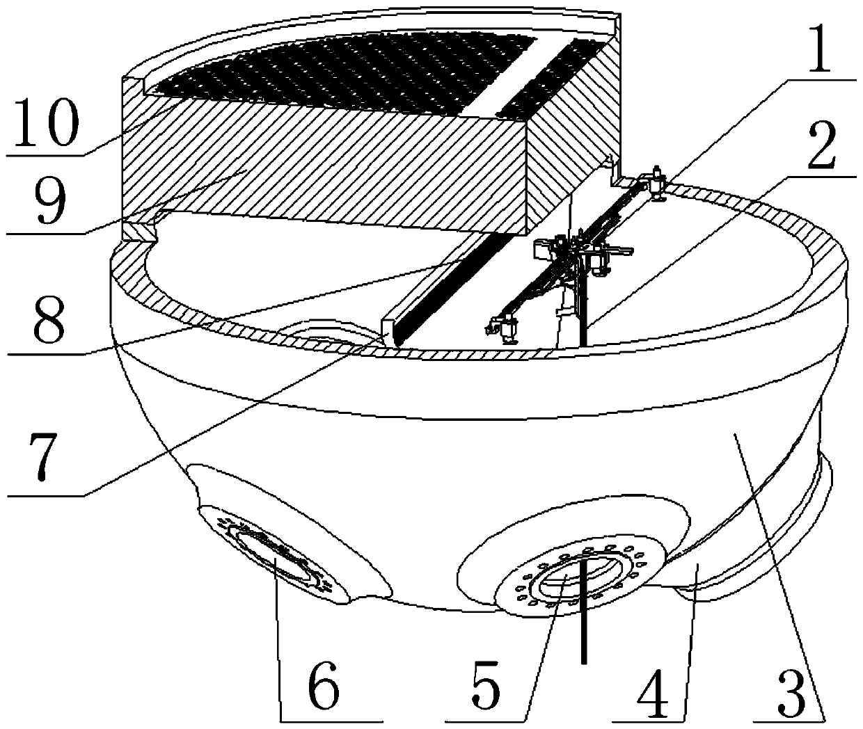 Automatic scanning device for welding seam of positioning plate of heat exchanger water chamber in nuclear power plant