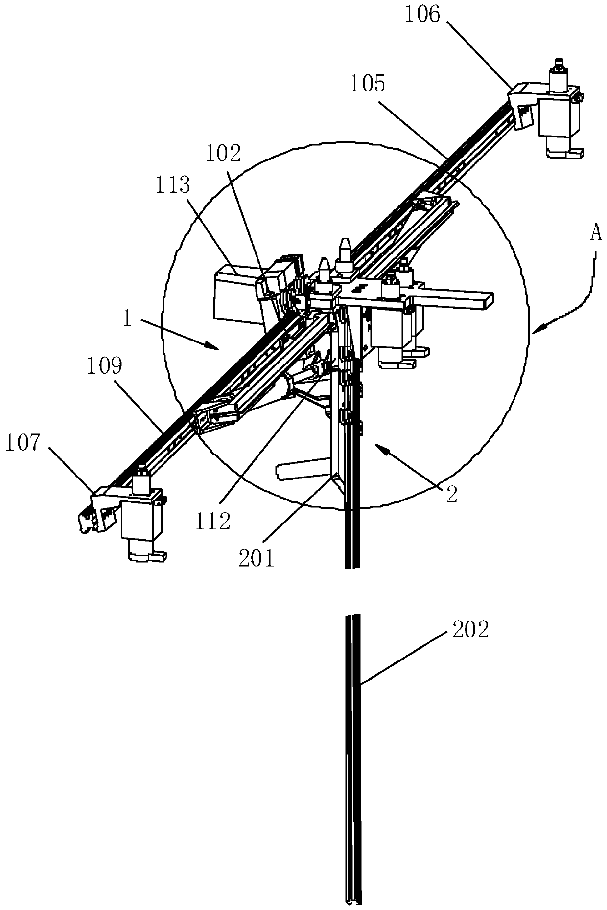 Automatic scanning device for welding seam of positioning plate of heat exchanger water chamber in nuclear power plant