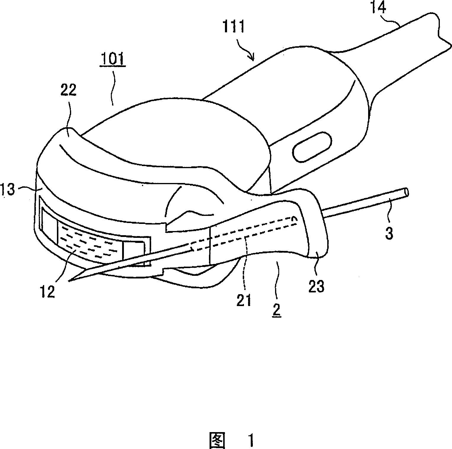 Ultrasound probe for paracentesis and ultrasound diagnostic apparatus