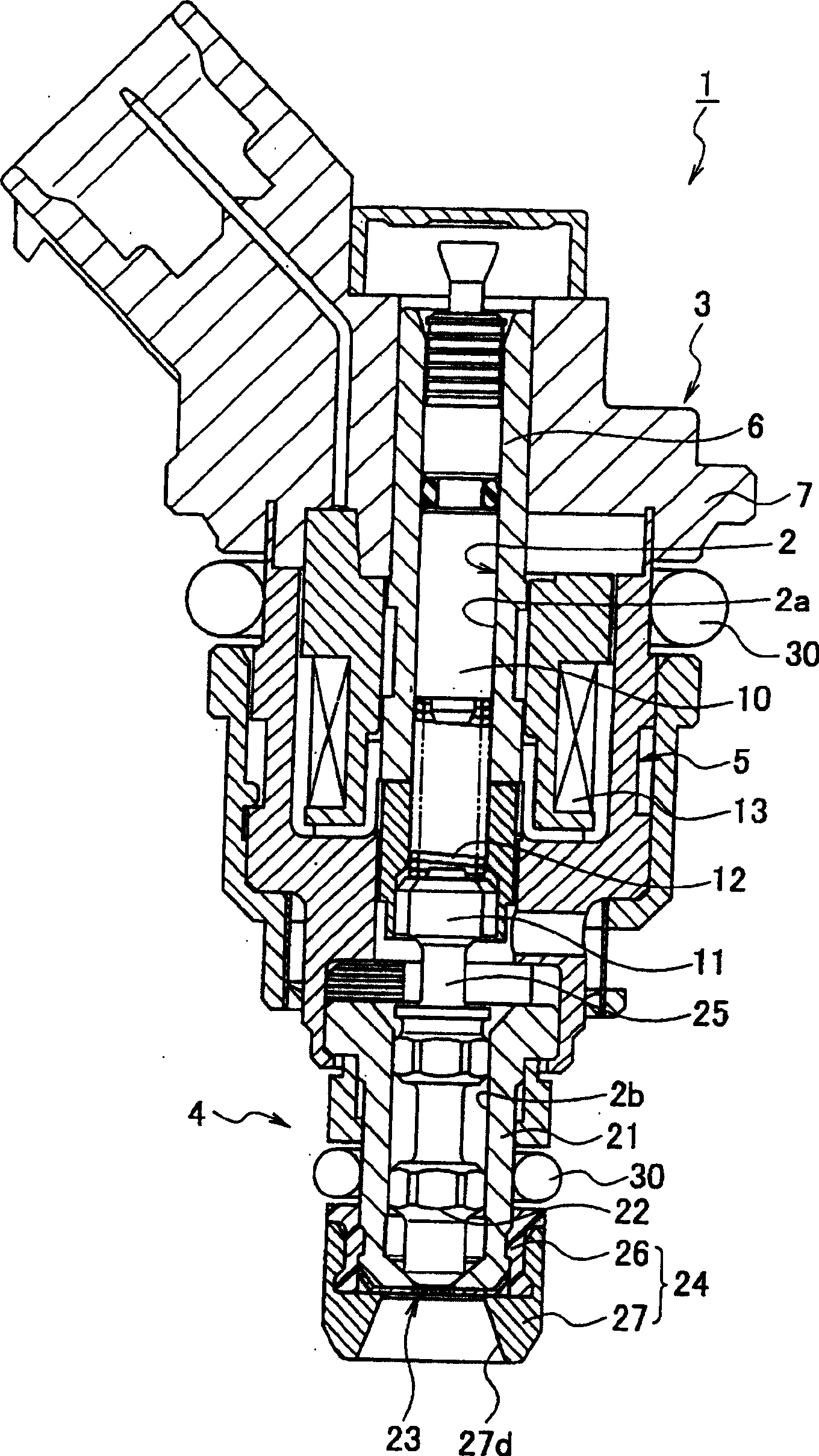 Fuel shooting valve