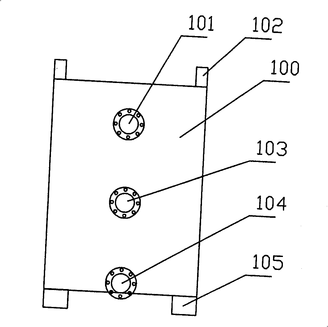 Side flow lamella using standard box body