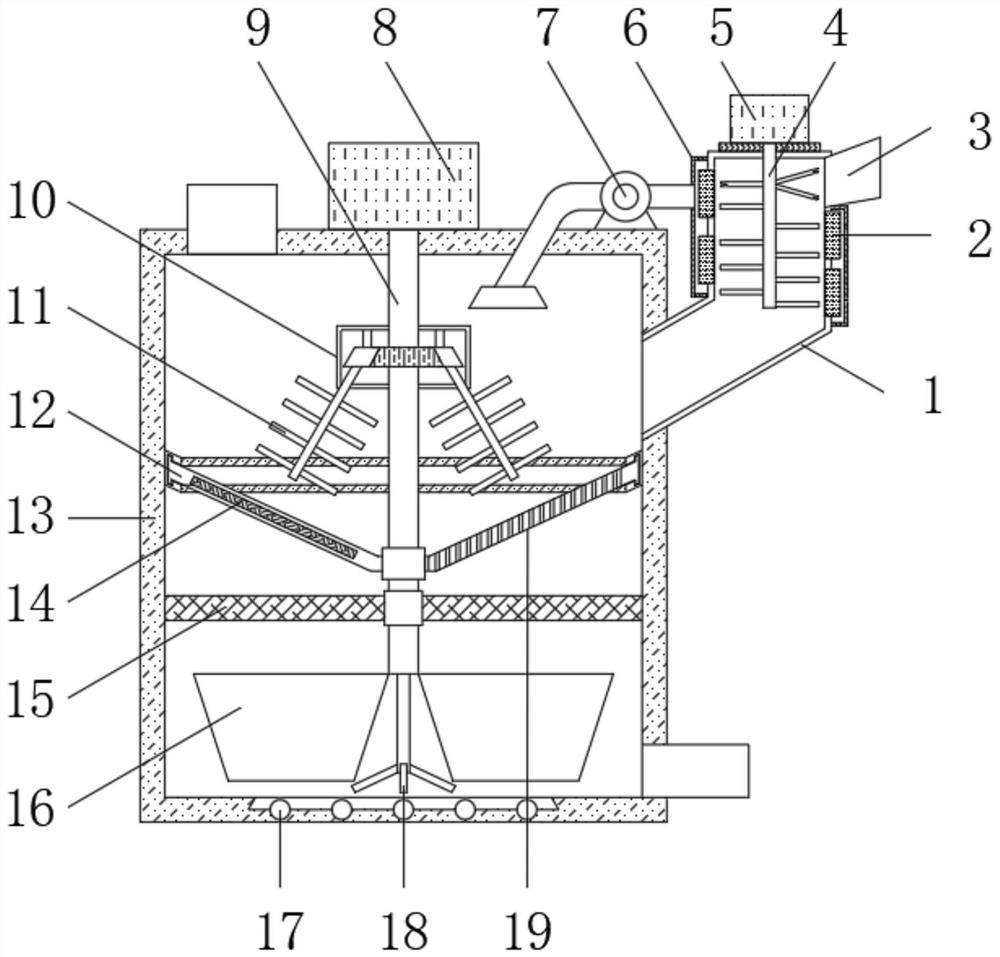 Efficient asphalt melting device for road construction