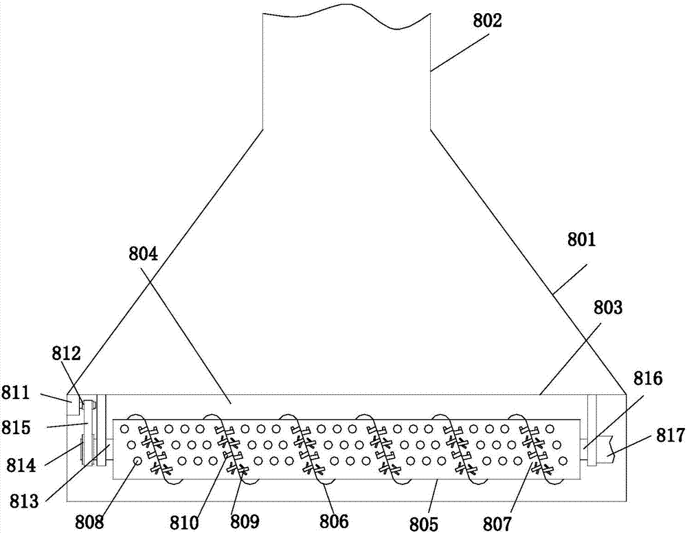 Cotton collecting device of disk bale plucker