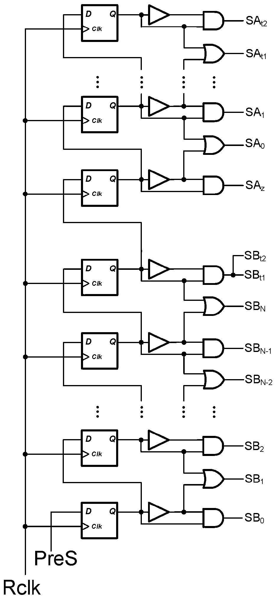 Pixel circuit, row selection method of pixel circuit and row selection logic circuit