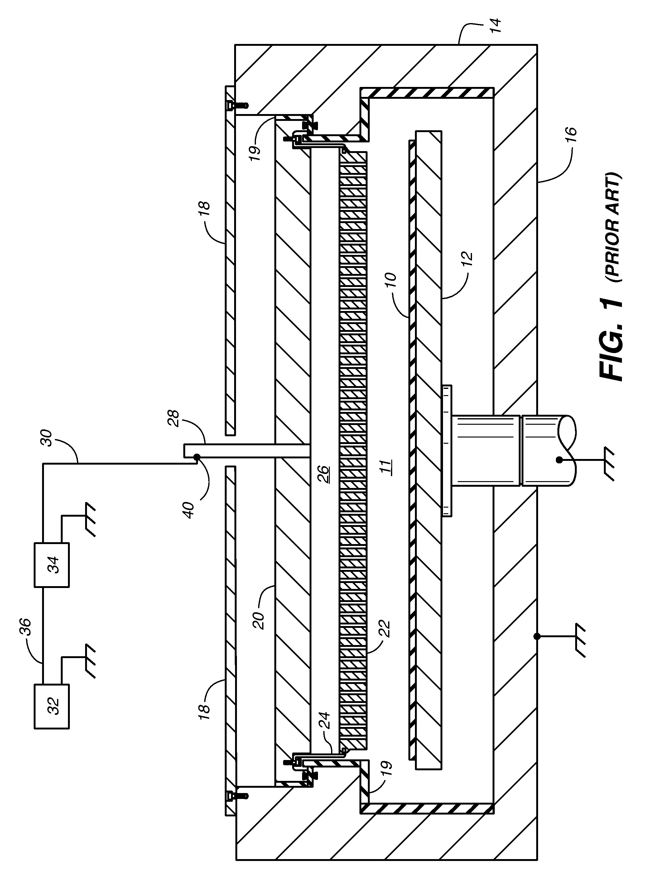 RF Bus and RF Return Bus for Plasma Chamber Electrode