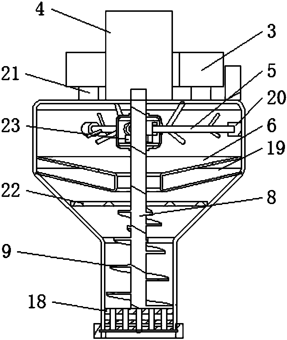 Convenient-to-cut plastic granule processing device