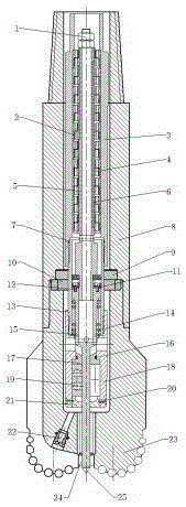 Novel PDC drill bit utilizing impact effect for improving heart rock breaking efficiency