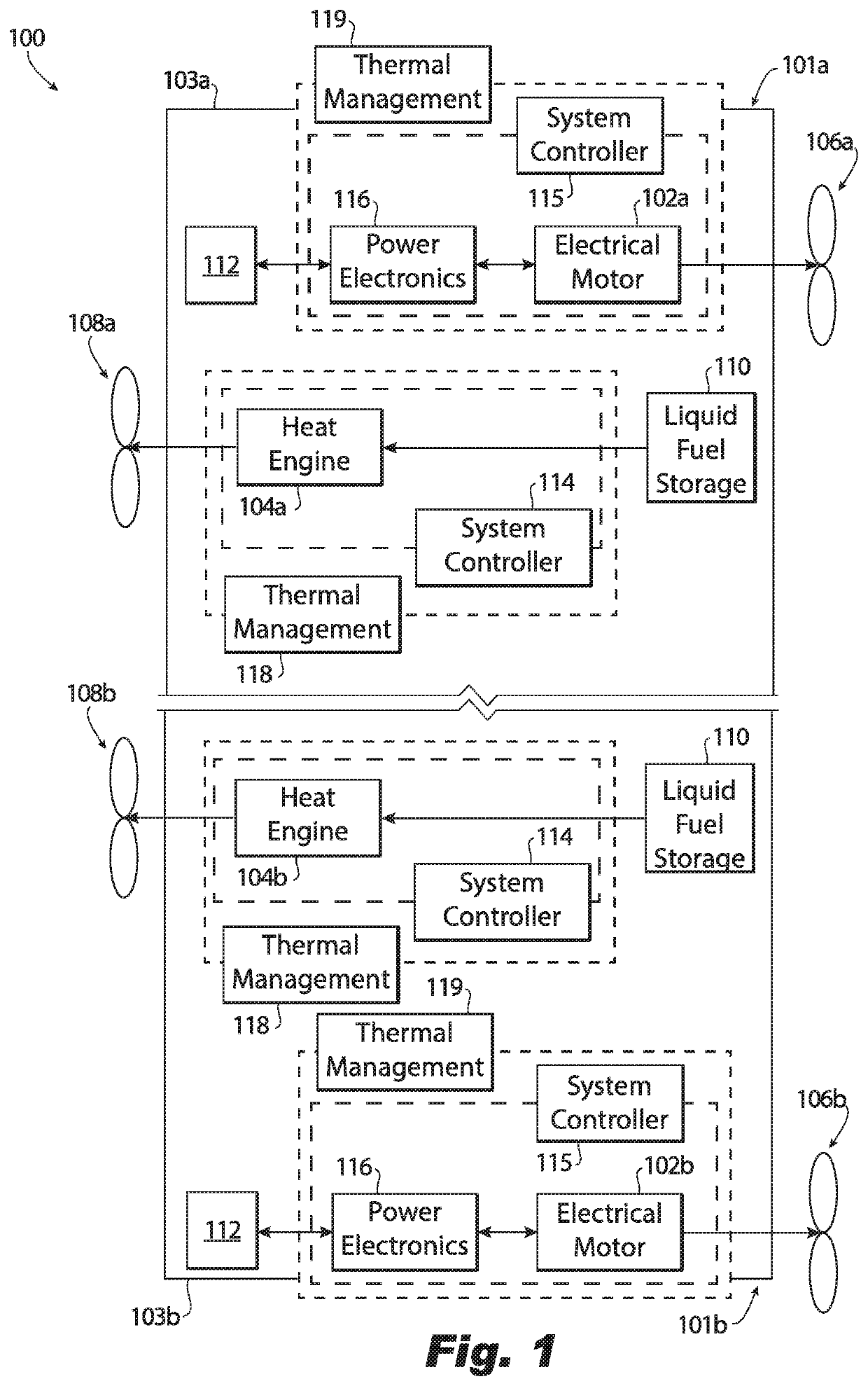 Vortex turbines for a hybrid-electric aircraft