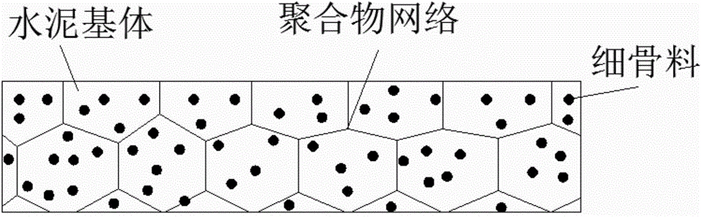 Preparation method of special-shaped polymer structure reinforcing composite light-weight cement