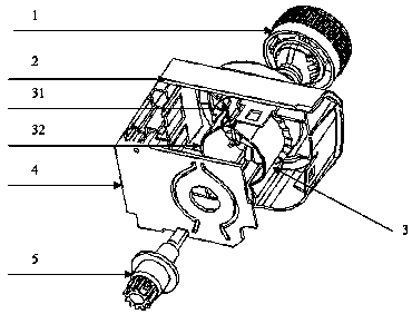 A car manual air conditioner control panel knob collapse structure