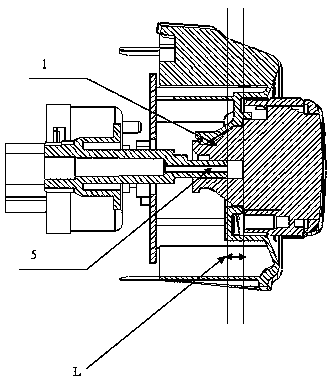 A car manual air conditioner control panel knob collapse structure