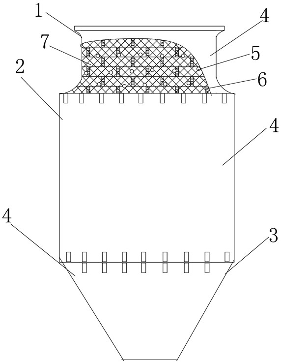 Self-sealing composite structure coke tank