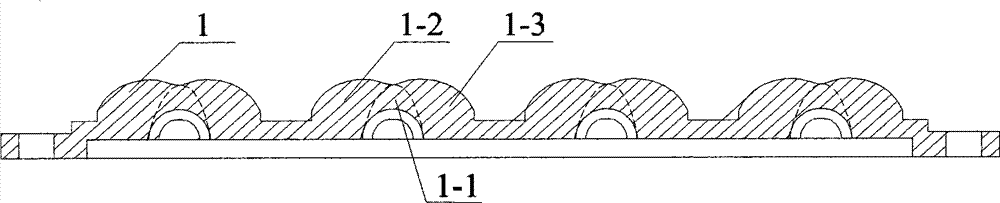 Lens matched with high-power LED lamp