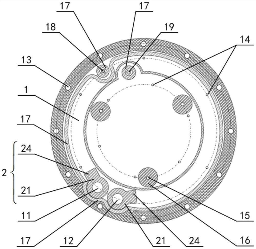 Electrostatic adsorption disc for preventing circulating liquid from leaking