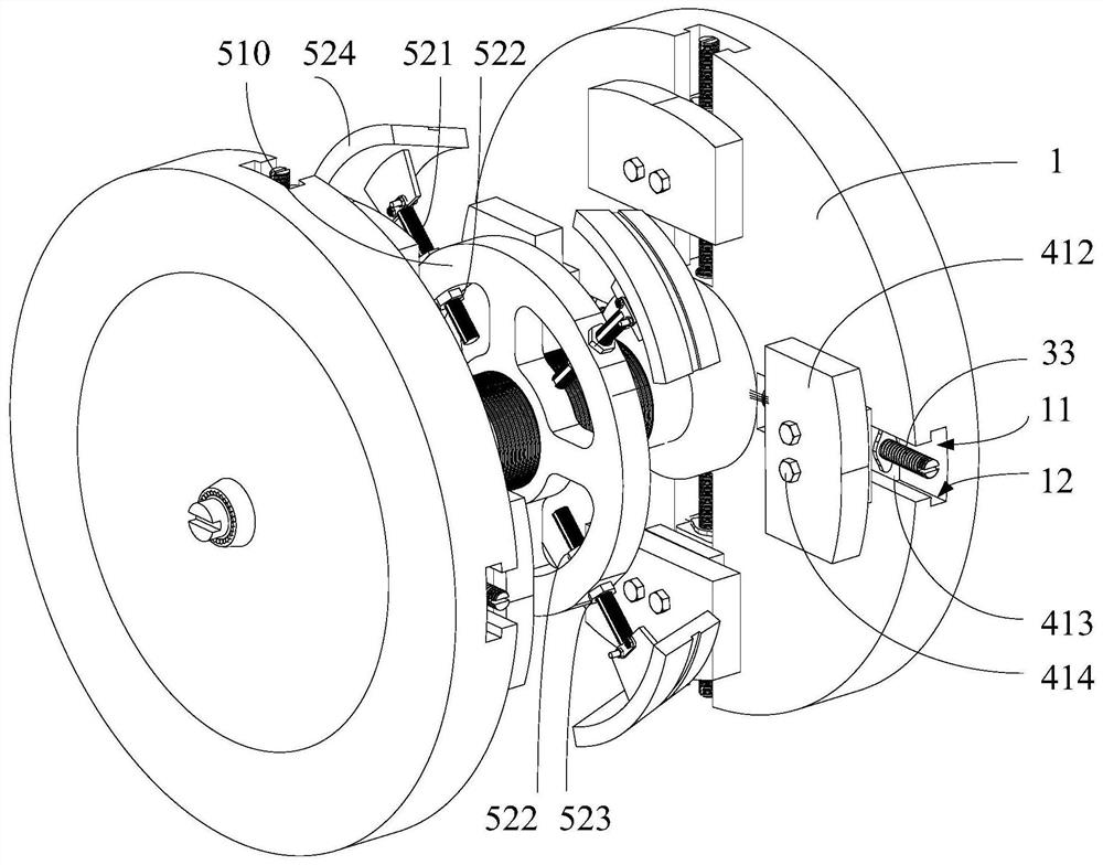 A flexible tooling for welding ring parts