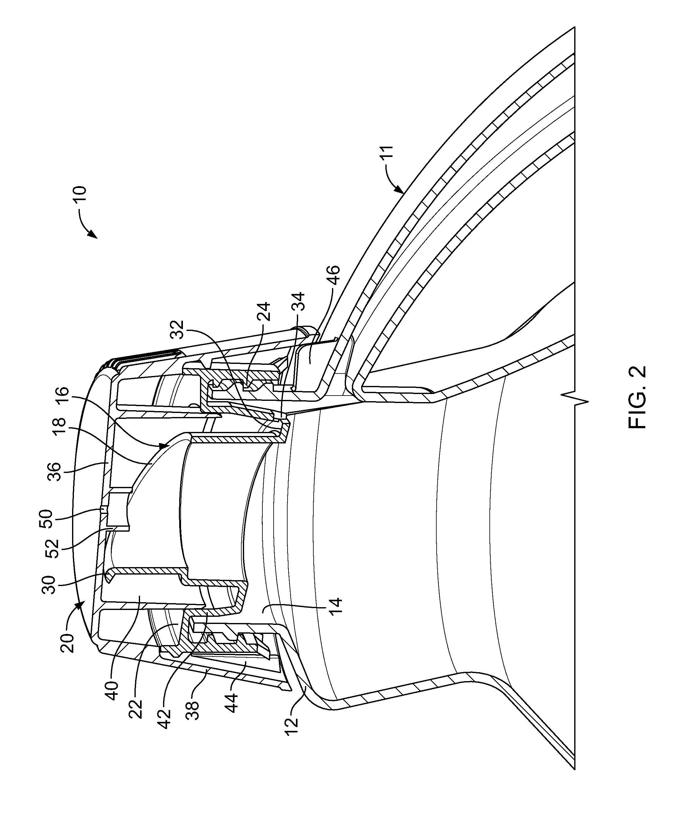 Two-piece child-resistant dispensing closure