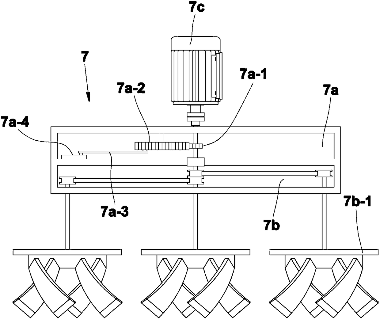 Integral harvesting device for rheum officinale