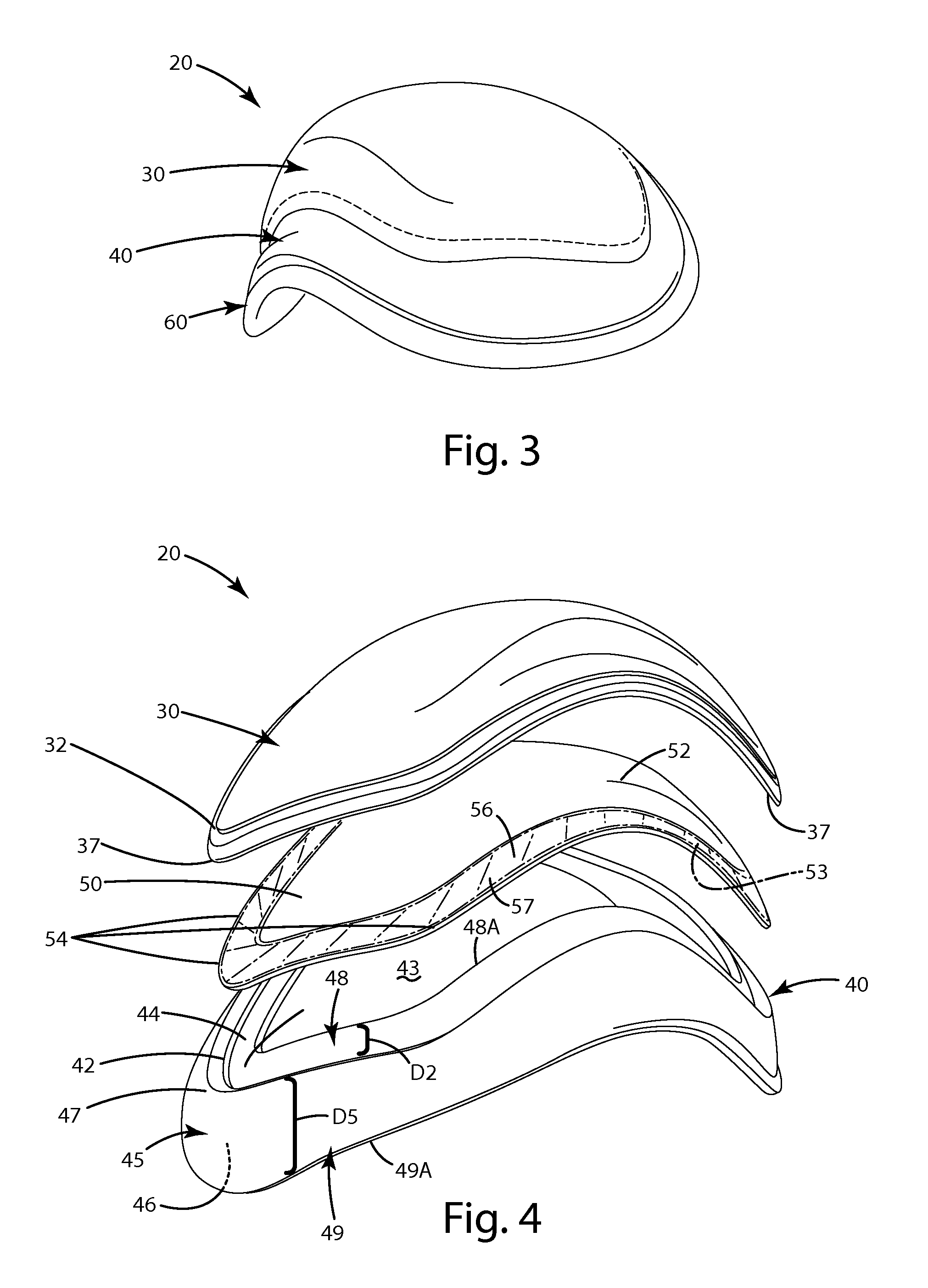 Two-way protective pad construction