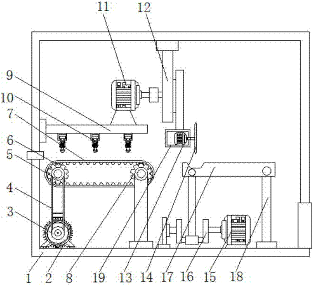 Plate cutting device used for computer manufacturing