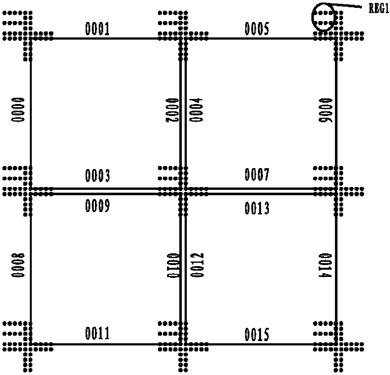 Splicing bright and dark line adjustment system for LED display screen based on two-dimensional graphic coding