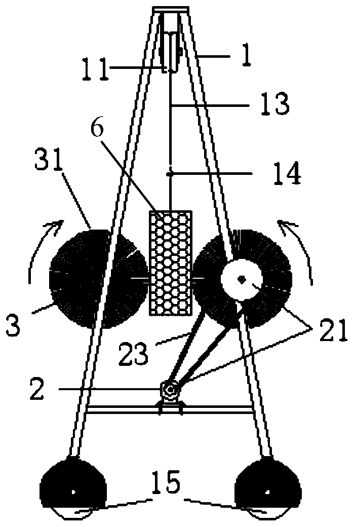 Device suitable for removing dirt on surface of aquaculture cage