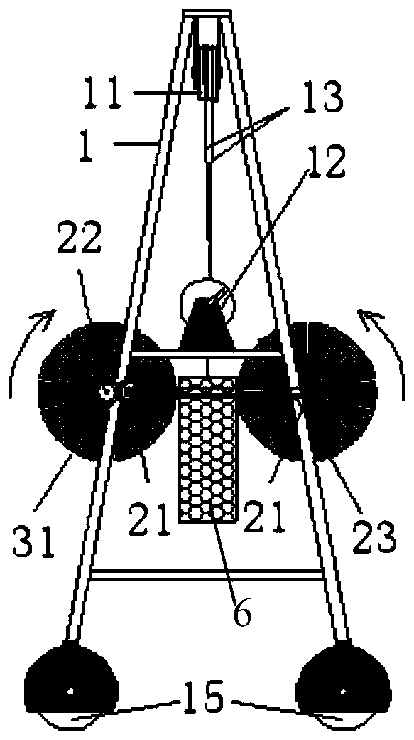 Device suitable for removing dirt on surface of aquaculture cage