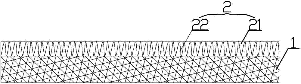 Medical moisture-removing permeable dressing and processing technology thereof