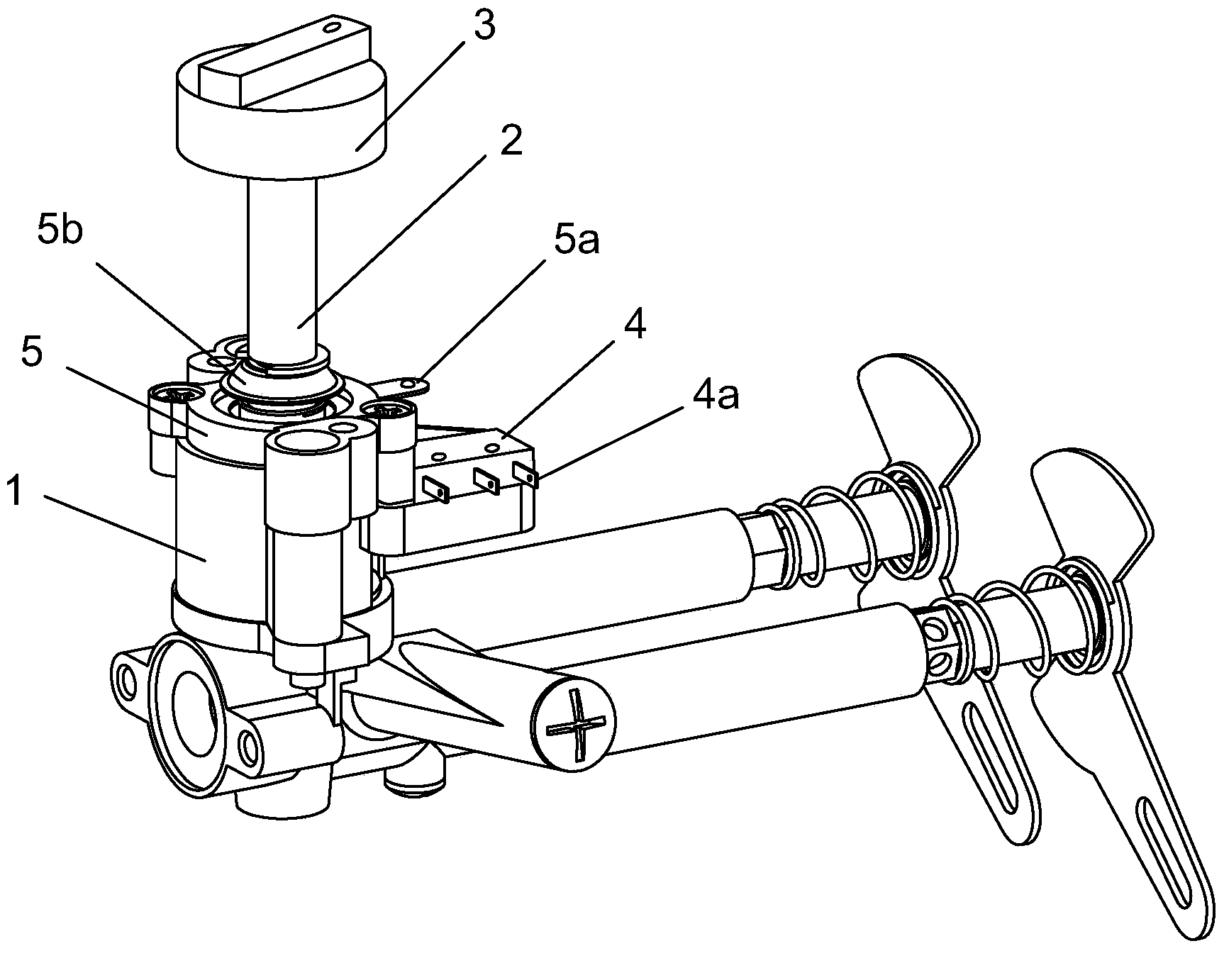 One-button operation system of gas stove and one-button intelligent gas stove